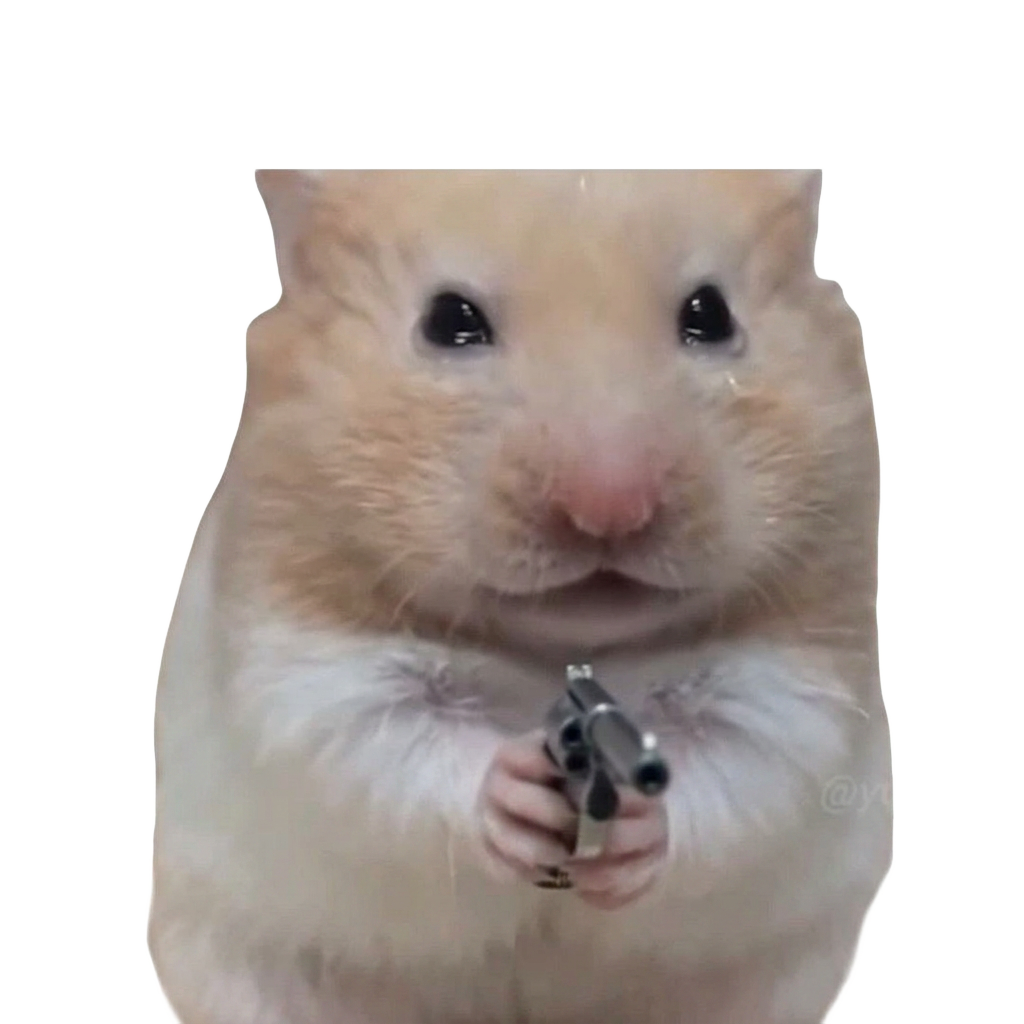 Pain Killer hamster meme: when the chart dips 2%